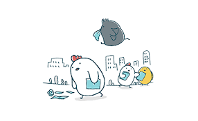 落ちたチラシを眺めるゆるいにわとり イラストエッセイのaieku にわとり イラスト にわとり イラスト