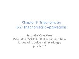Realidades 2 2a answer key; Chapter 6 Trigonometry 6 2 Trigonometric Applications Ppt Video Online Download