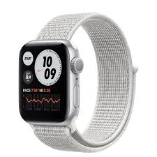 Apple Watch Nike Series 6 Gps 40mm Silver Aluminum Case With Summit White Nike Sport Loop Apple