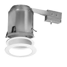Halo White Remodel Recessed Light Kit Fits Opening 6 In Recessed Lighting Remodel Lighting Solutions