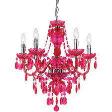 Af Lighting Fulton 5 Light Pink Chandelier 8524 5h The Home Depot Pink Chandelier Crystal Chandelier Mini Chandelier
