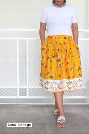 Nectarine Floral Batik Midi Skirt With Pockets Rtw Etsy Midi Skirt With Pockets Midi Skirt Skirts With Pockets