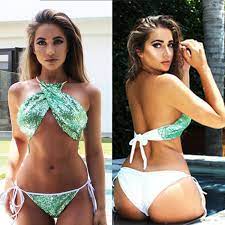 Buy cheap bikinis thongs online from china today! New Arrival Sexy Shiny Gold Green Silver Sequins Bikini Thong Set Women S Swimsuit Bandeau Swimwear Plus Size Women 2020 Bikini Set Aliexpress
