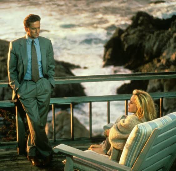 Michael Douglas & Sharon Stone - Basic Instinct (1992) - Photographic print  for sale