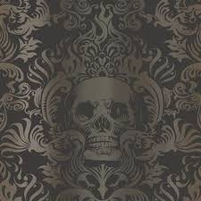 Black And Gold Baroque Wallpaper Pin By The Sasquatch On Home Damask Wallpaper Wallpaper Goth Home