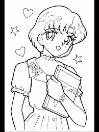 Hinh to mau thuy thu mat trang. Sailor Neptune Coloring Pages Novocom Top