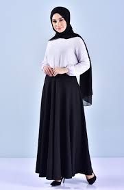 Dugme Detayli Klos Etek 30913 01 Siyah With Images Hijabi Outfits Dresses Fashion