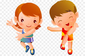 Two cute cartoon kids dancing western country style, eps 8 vector illustration. Friendship Cartoon