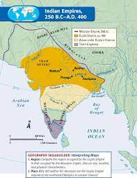 World Map 400 Bc Indian Empires, 250 B.c.-A.d. 400 | India World Map, History Of India,  Ancient India Map