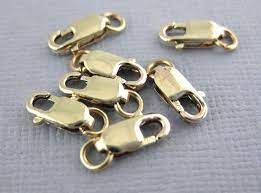 925 Silver Lobster Lock Spring Clasps Jump Ring Findings Silver Gold Plated Hooks Silver Spring Lock Lobster Lock 1 Ring Findings Unique Items Products Gold