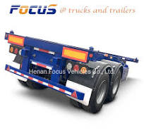 Double Container Transport Interlink/Tautliner Superlink Flatbed/Skeleton  Cargo Truck Semi Trailer