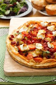 Repeat with 1/6 of potatoes, then 1/4 of squash and 1 teaspoon oil. Sweat Potato Chorizo And Goat S Cheese Tart Stock Photo Picture And Royalty Free Image Image 11420067