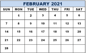 Nos calendriers sont libres de droits, peuvent être directement téléchargés et imprimés. 2021 February Calendar Excel February Calendar Printable Calendar Word 2021 Calendar