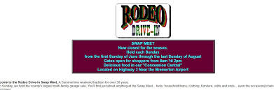 The Rodeo Drive-In Swap Meet is...