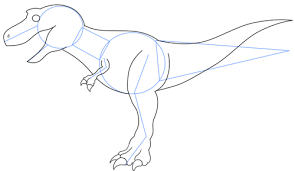 How To Draw Tyrannosaurus Rex Dinosaur Dinosaur Drawing Cartoon Drawings Drawings
