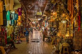 Medina of marrakesh 1,11 km. Ein Typischer Freitag Atmosphare In Den Gangen Souk In Der Medina Von Marrakesch Lizenzfreie Fotos Bilder Und Stock Fotografie Image 49315851