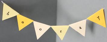Make a cute mini bunting card. Mini Bunting Card Diy Papertuesday
