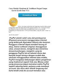 Pengertian vcc menurut wikipedia, kartu kredit virtual (vcc) adalah virtual credit card number berikut ini panduan lengkap tentang akun paypal, mulai dari perbedaan akun, cara membuat. Paypal Doc Paypal Dokumen Identitas