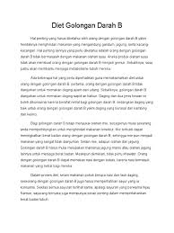 Check spelling or type a new query. Diet Golongan Darah B Dan Ab