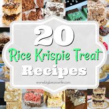 20 Sweet Rice Krispie Treats Rice Krispy Treats Recipe Rice Krispies Krispie Treats Recipe