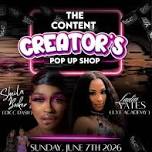 Content Creators Pop Up Shop