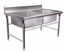 Fahman kitchen merupakan produsen spesialis perkakas dan perabot kitchen stainless dengan memproduksi berbagai aksesoris dalam menunjang kegiatan di dapur seperti cabinet, washtafel sink, tungku wok, kompor. Stainless Steel 2 Bowl Sink Table 4 Feet Professional Business Equipment For Sale In Menglembu Perak Mudah My