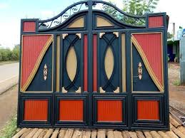 With three levels and sturdy supporting pillars, the rural it looks somewhat classy and traditional with the dark color and regular construction shape. Modern Steel Gate Design Experts In Steel Gate Fabrication