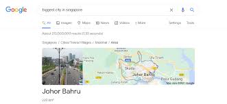Enable javascript to see google maps. Google Is Claiming That Johor Bahru Is The Biggest City In Singapore World Of Buzz