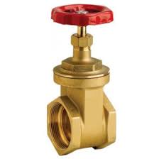 1 1/2" Female Brass Gate Valve - Direct Water Tanks