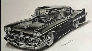 We'll also draw the cabin of the car. Vintage Car Pencil Drawing How To Draw A Car With Pencil P V Hanumanthu Art Youtube