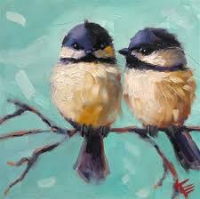 Krista Eaton Gallery Of Original Fine Art Bird Painting Acrylic Chickadee Art Animal Paintings