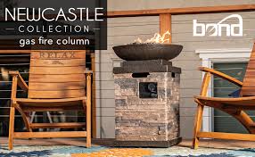 With its streamlined architectural detail, this 15 in. Amazon Com Bond Manufacturing 63172 Newcastle Propane Firebowl Column Realistic Look Firepit Heater Lava Rock 40 000 Btu Outdoor Gas Fire Pit 20 Lb Pack Of 1 Natural Stone Gas Fire Pit Patio Lawn Garden