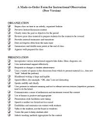 Peer To Peer Instructional Observation Form With Detailed Checklist Useful For Reflective Fee Classroom Observation Teacher Observation Instructional Coaching