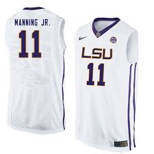 Men 11 Charles Manning Jr Lsu Tigers College Basketball Jersyes Sale White College Basketball Jersey College Basketball Lsu