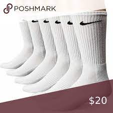 Nike 6 Pair Men S Crew Socks New Size Large 8 12 Mens Crew Socks Crew Socks Men