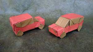 Diy match box art ideas for kids. Origami Car Tutorial Mobil Kereta Auto Voiture Coche Ø³ÙŠØ§Ø±Ø© è»Š Hadi Tahir Youtube Origami Car Origami Paper Car
