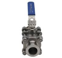 ‫بوصلة ونتشو الصحية الفولاذ المقاوم للصدأ s304 OEM فراغ ثلاث قطع يدوي KF25  ثلاثي المشبك 3 صمام كروي مخصص‬‎