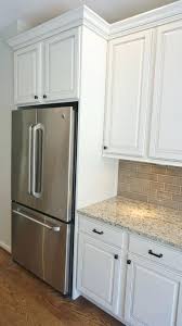 Ikea's cabinet system utilizes a common frame, the outer edges and faces are all a decorative finish that you select in the store. Ikea Refrigerator Cabinet Photo 3 Of 5 Full Size Kitchen Microwave Base Wood Panels Akurum Refrigerator Cabinet Kitchen Cabinet Remodel Kitchen Cabinets