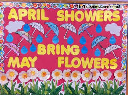 April Showers Bring May Flowers Pinned By Www Fernsmithsclassroomideas Com April Bulletin Boards Preschool Bulletin Boards Flower Crafts Preschool