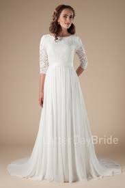 Haven Cheap Modest Wedding Dresses Lace Dress With Sleeves Wedding Dress Chiffon