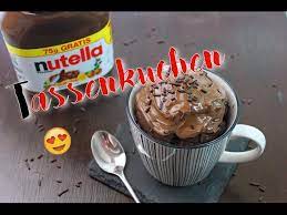 Weiße schoko tassenkuchen aus der mikrowelle. Nutella Tassenkuchen Backen Nutella Kuchen Schnell Einfach Selber Machen Nutella Rezepte Youtube