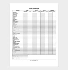 The templates are available free in word document from the online world.you may also see quote sheets. Weekly Budget Template 16 Smart Planners For Excel Pdf
