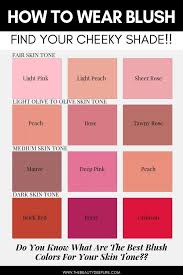Discover The Best Blush Color For The Skin Tone Of Your Face Check Out Our Makeup Tips For Selecting Blush Skin Tone Makeup Blush Tips Colors For Skin Tone