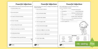 Maybe you would like to learn more about one of these? Adjectives Ks2 Worksheets Differentiated Primary Resources