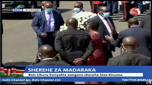 Kisumu is the political bedrock of raila odinga, and as such many expected ruto to drive into a hostile reception in the lakeside city. Dp Ruto Arrives At Jomo Kenyatta International Stadium Kisumu For Madaraka Day Celebrations Youtube