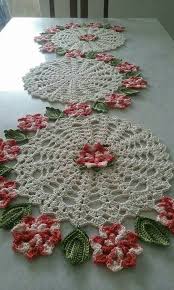 Pin De Roberta Nantes Em Croche Trilho Mesa Croche Caminho De Mesa De Croche Jogo De Cozinha Croche