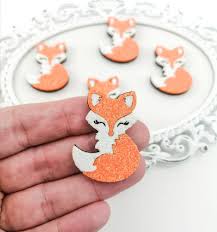 Buy Fox Feltie-fall Animal Patch-hair Bow Felties-fox Bow Center-glitter  Felt Applique-badge Reel Feltie-felt Bow Embellishment Online in India