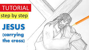 The first edition appeared in october 1839. How To Draw Jesus Carrying The Cross Step By Step Kidz Klub Youtube