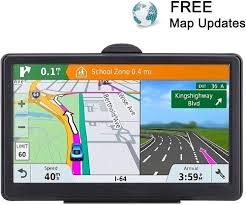 Amazon.co.jp: MANVY 7インチ GPS ナビゲーション 車 トラック 2021年 アメリカ地図 無料ライフタイムマップ更新  郵便番号とPOIスピードカムアラートレーンアシストガイダンス付き : 車＆バイク