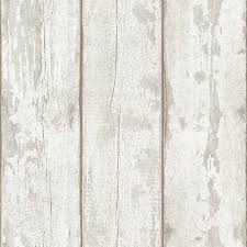 Washed Wood Taupe Wallpaper By Arthouse Artique